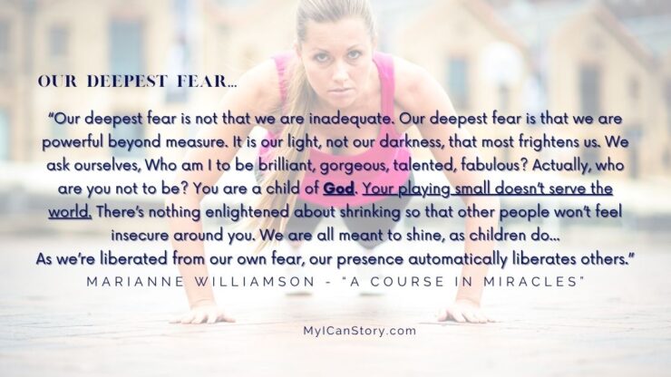 Our Deepest Fear - Stop saying "I'm tired" all the time