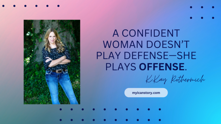 A confident woman doesn't play defense -- she plays offense quote owning your reactions
