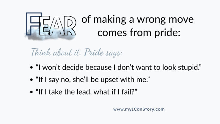 Too insecure to lead Christian woman and confidence Fear