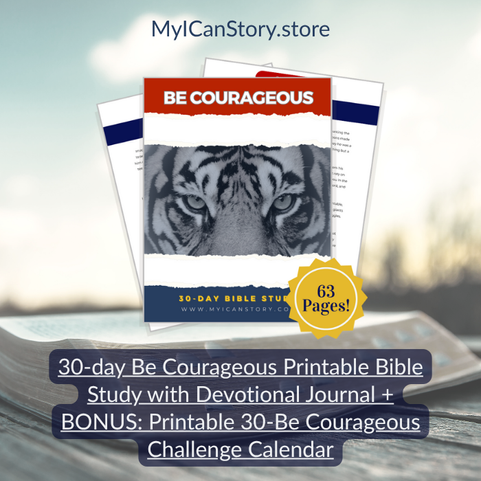 Nice Is Comfortable. Kind Is Truth. 3 Be Courageous Bible Study presented by myicanstory.store