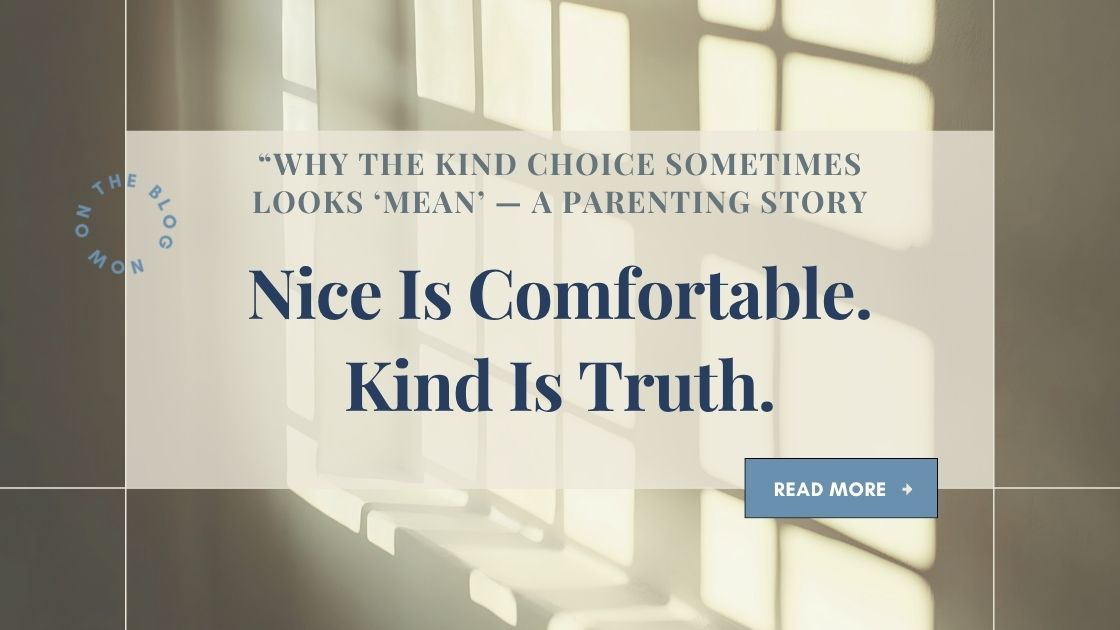 Nice is Comfortable. Kind is Truth. blog article
