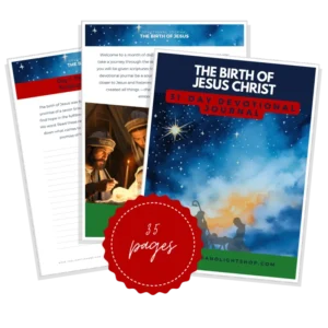 The Birth of Jesus Christ Printable Downloadable devotional