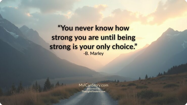 You never know how strong you are until being strong is your only choice.