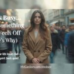 She's busy...living by the Spirit vs the flesh