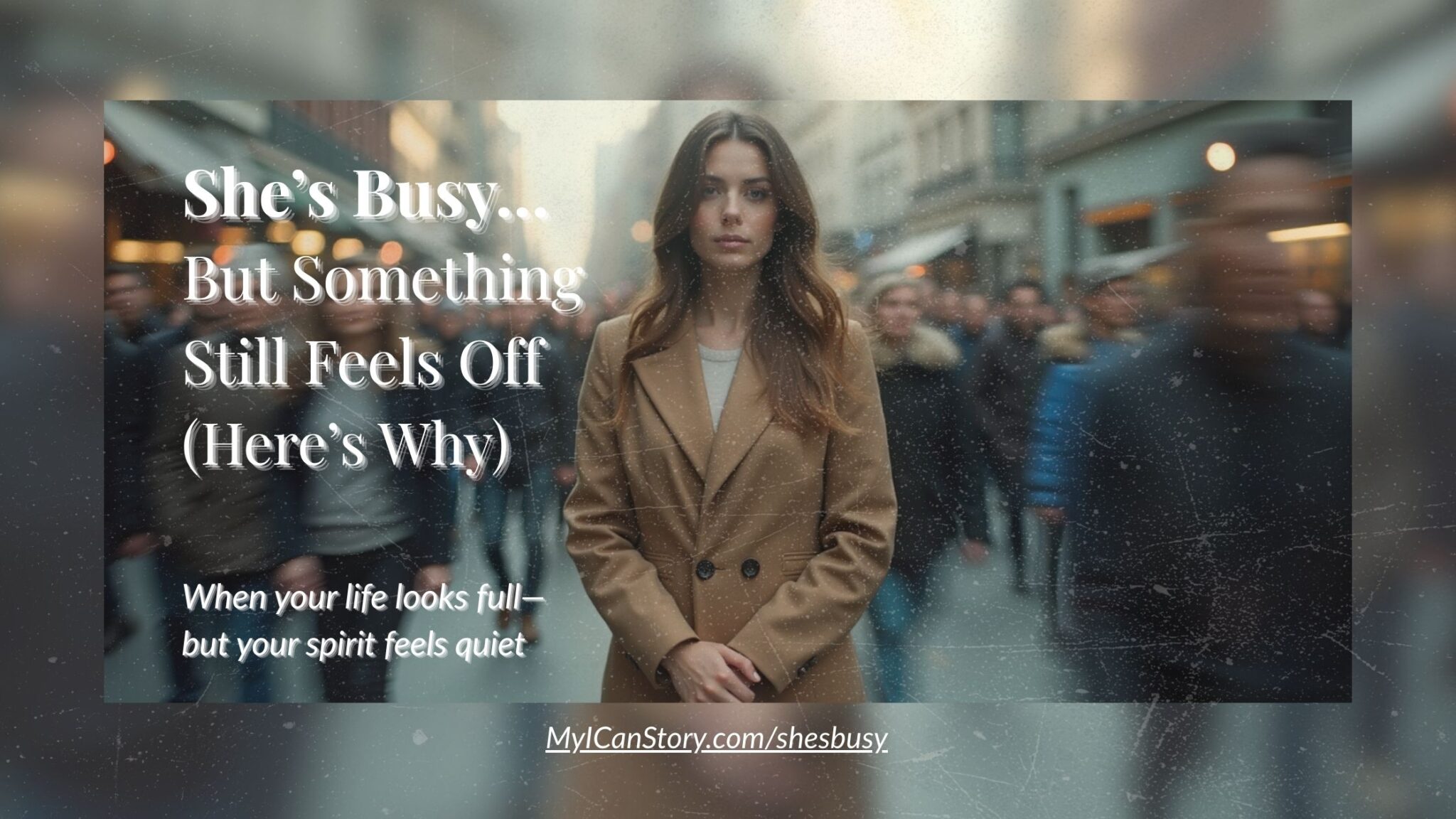 She's busy...living by the Spirit vs the flesh